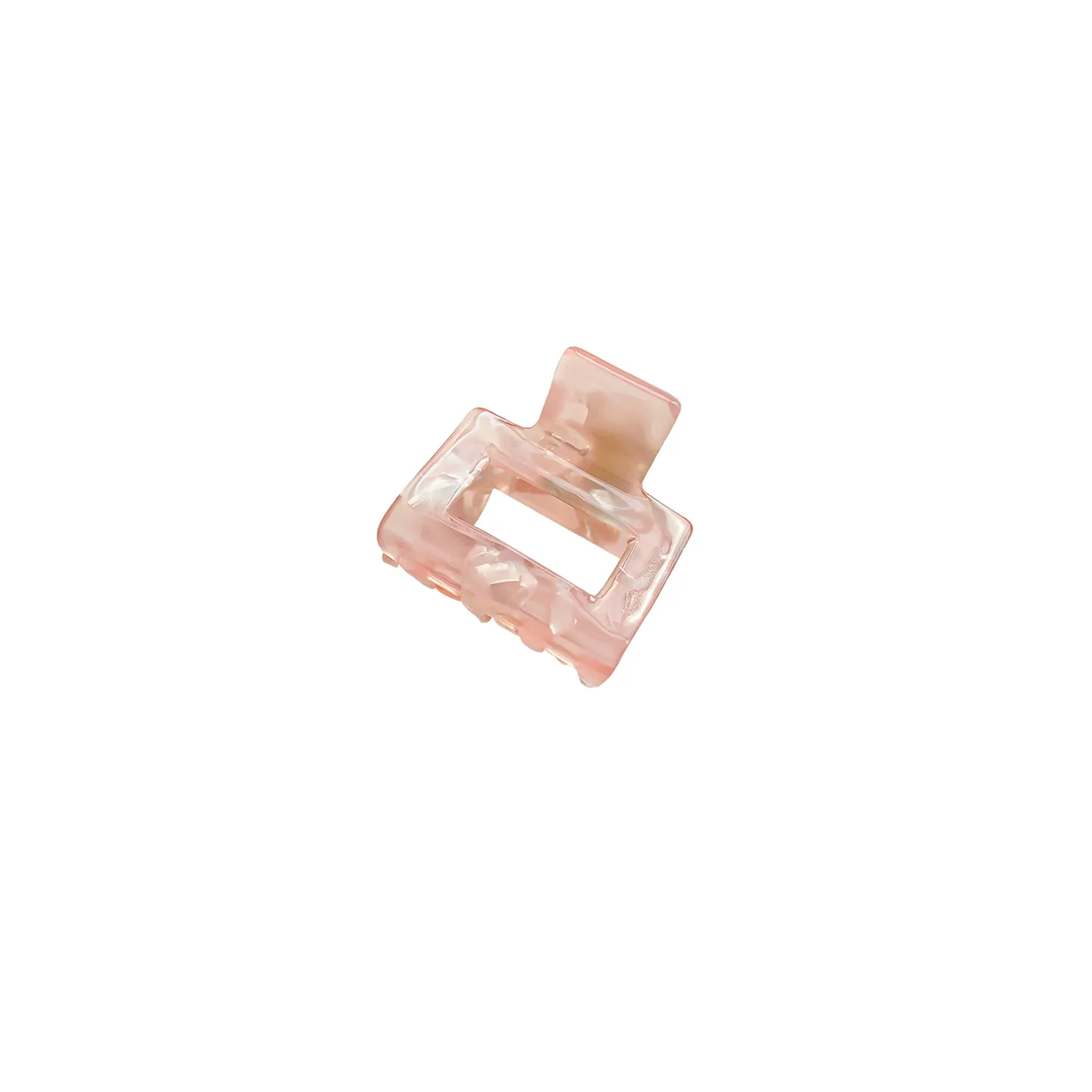 Plastic Small square acetate hair clip 5
