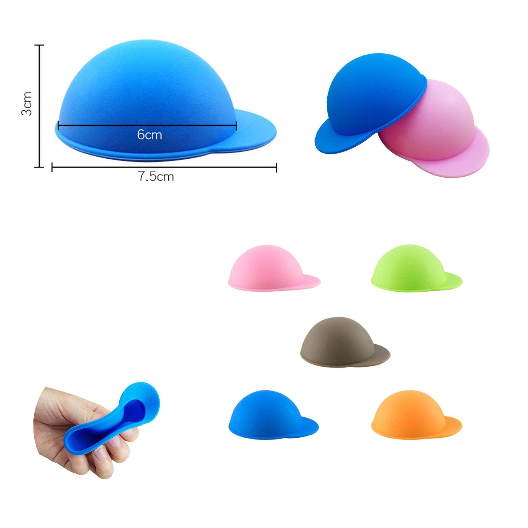 Hat Shapeed Sealed Silicone Beverage Can Lid 2