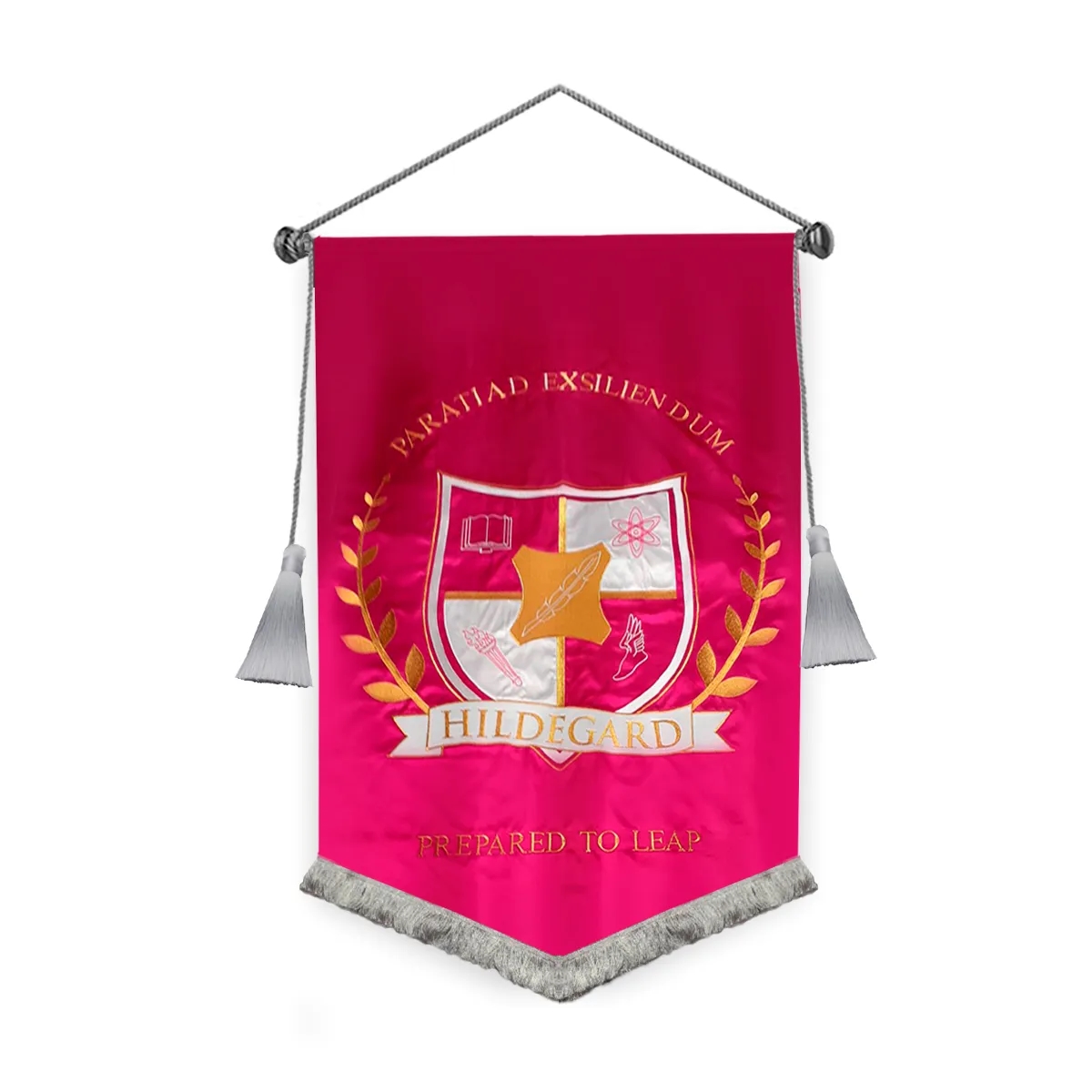 Custom Screen Sublimation Podium Banners - Silk Poly 4' x 8' 1