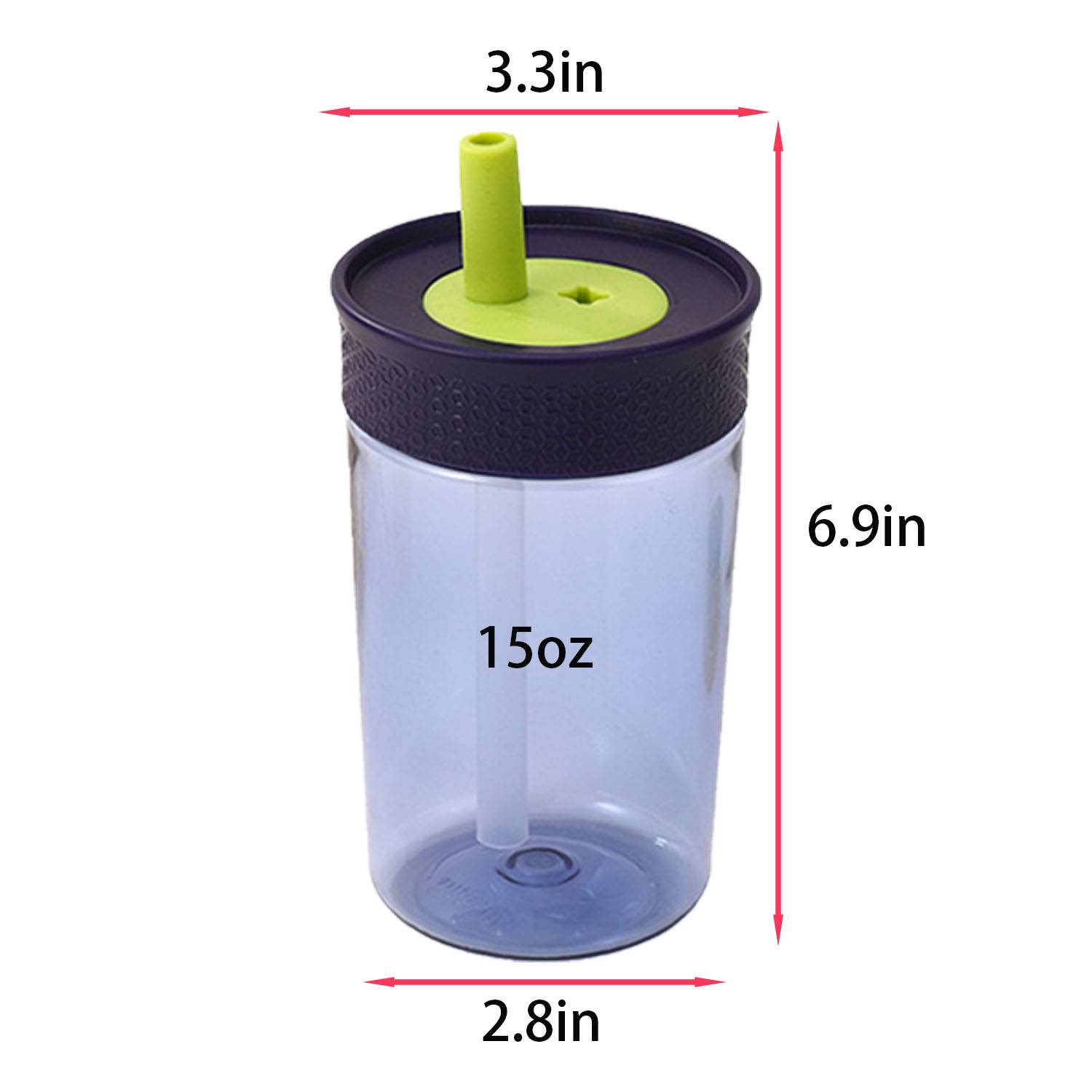 15 Oz Kids Plastic Spill Proof Straw Tumbler 4
