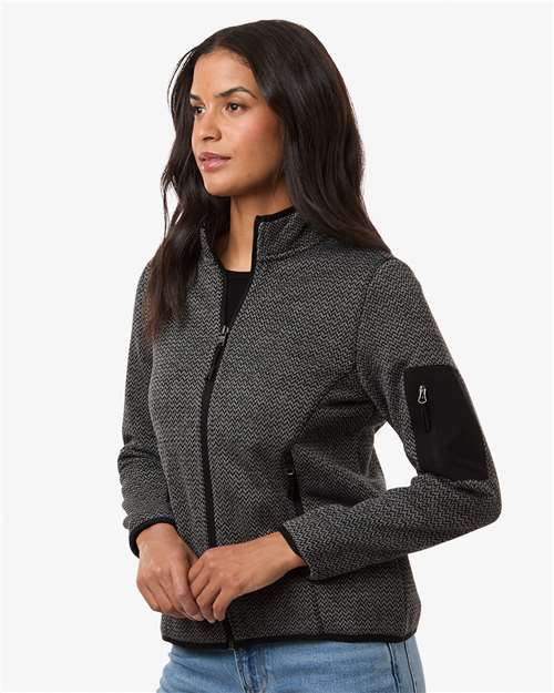 Women's Jasper Jacquard Full-Zip Fleece Jacket - NE730W 4