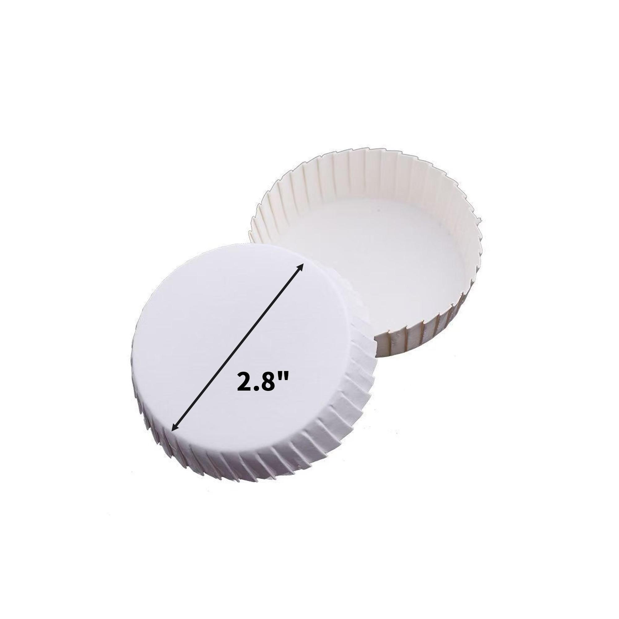 Paper Cup Lid Cover 2.8" x 2.8" For 2.75" Top 2