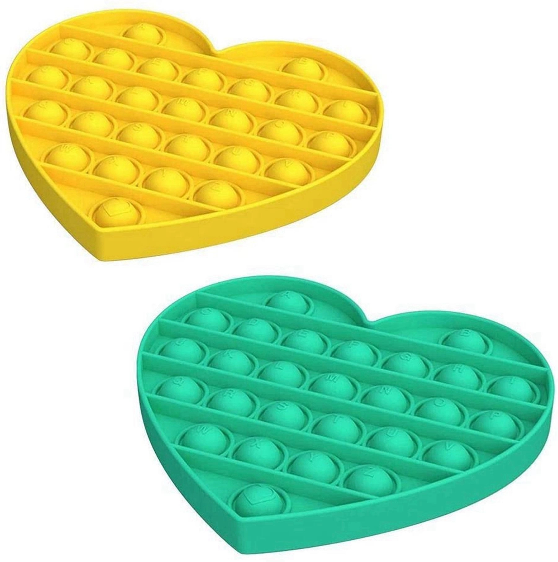 Heart Shape Push Pop Bubble Fidget Toy 11
