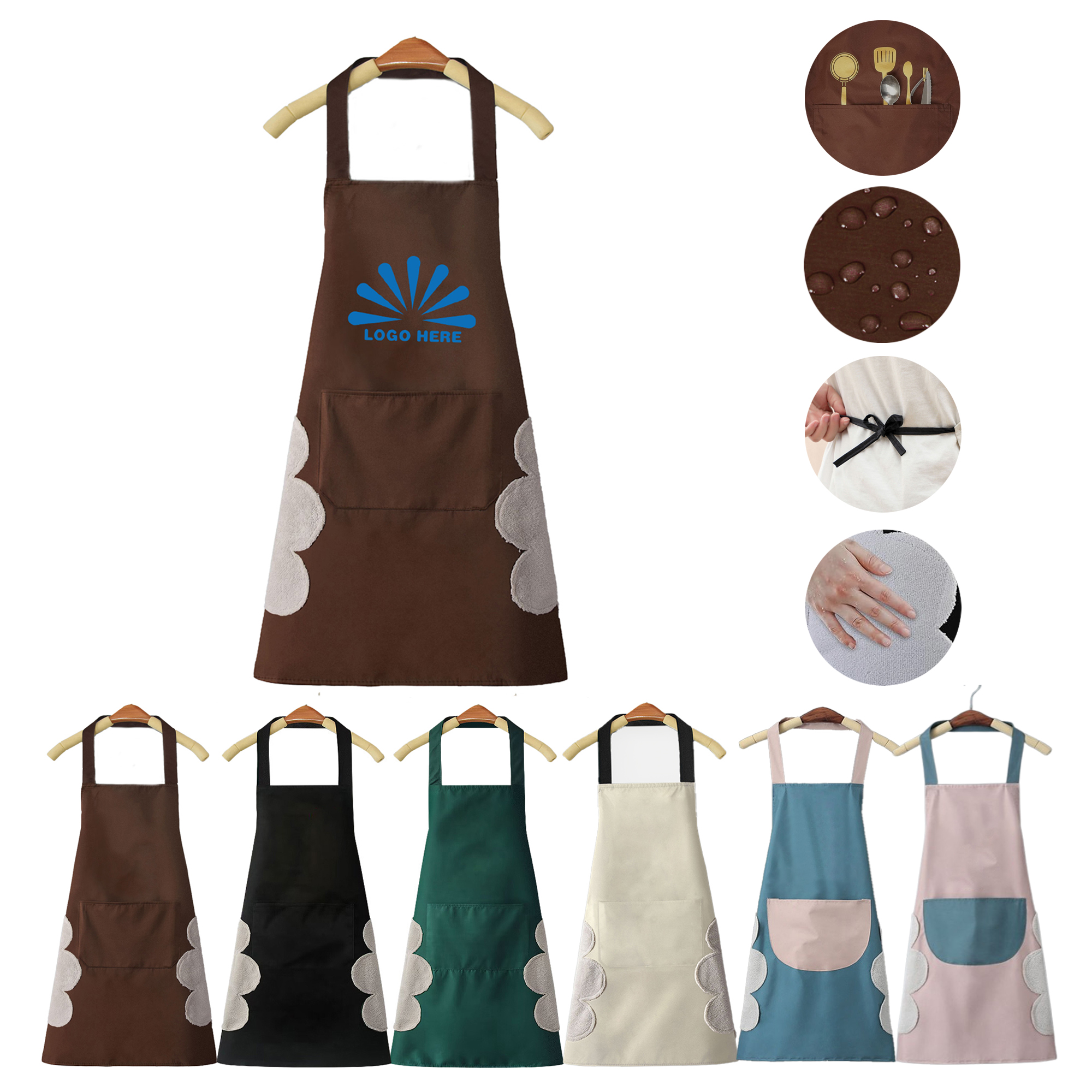 Waterproof Apron With Pocket And Hand Wipe 4
