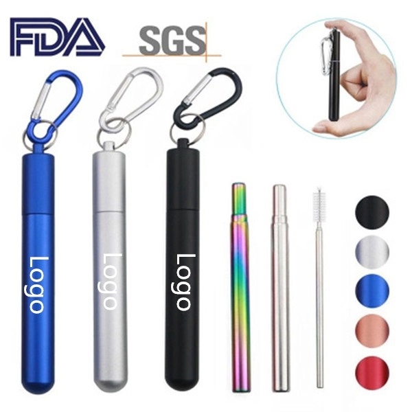 Reusable Metal Collapsible Stainless Steel Straw 10