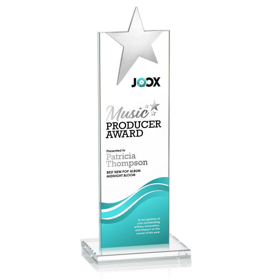 Bryanston Chrome Star VividPrint™ Award - Clear 5