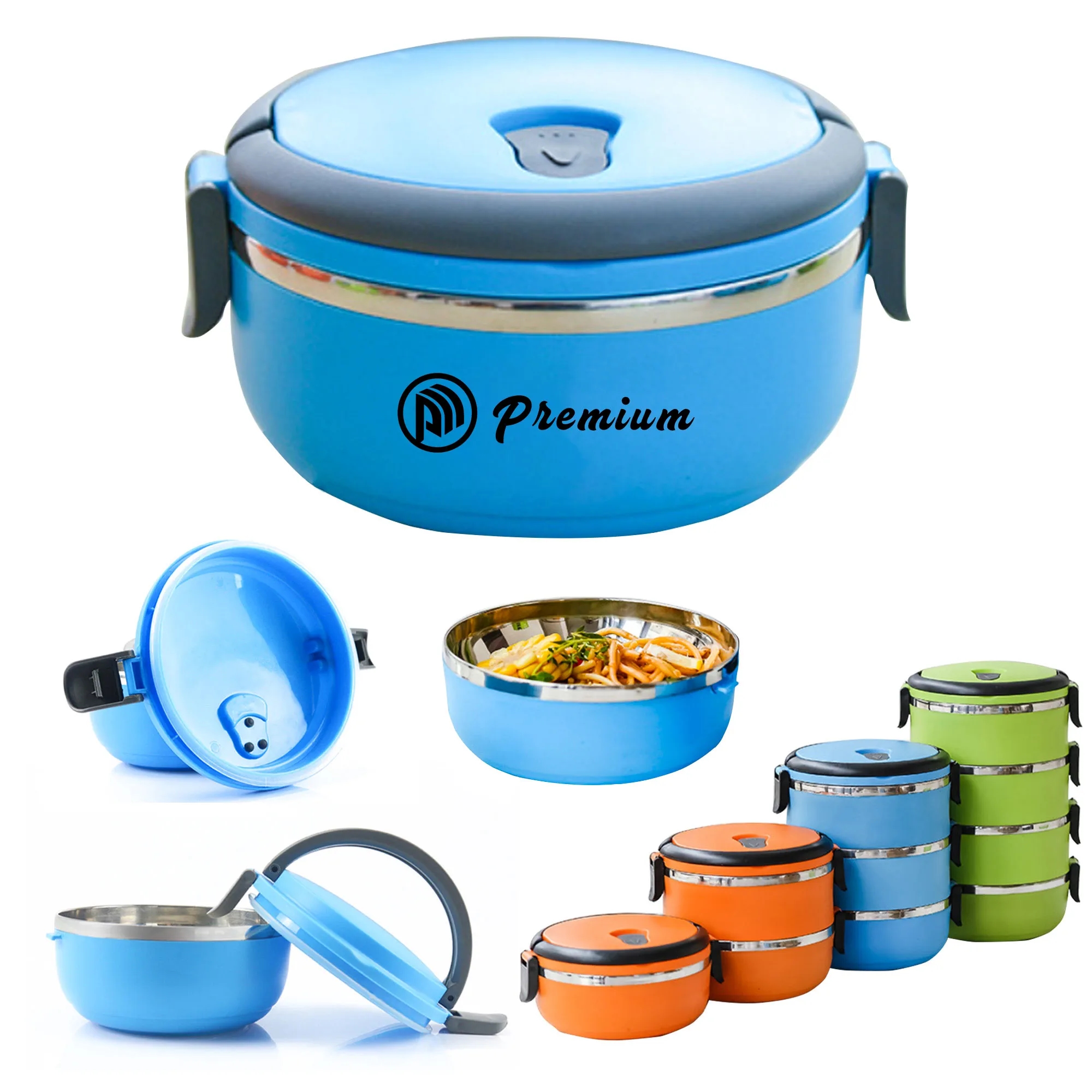 Tier Stackable Round Bento Lunch 1