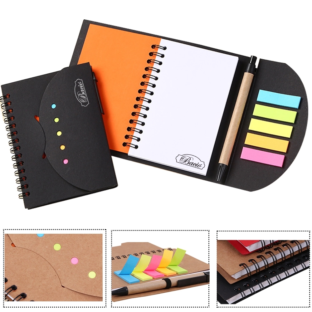 Kraft Paper Spiral Journal with Pen 2