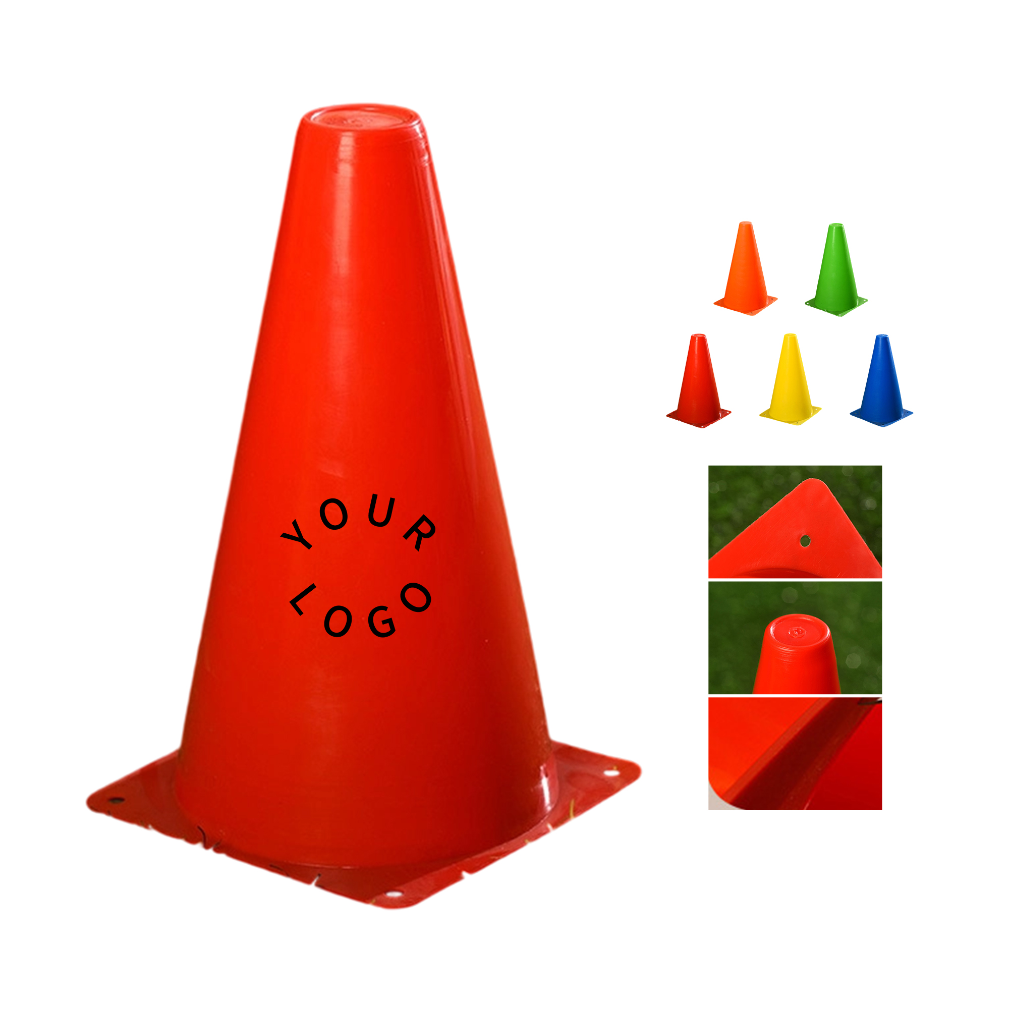Pe Training Cone Marker 5.8" Base By 9.1" Height 1