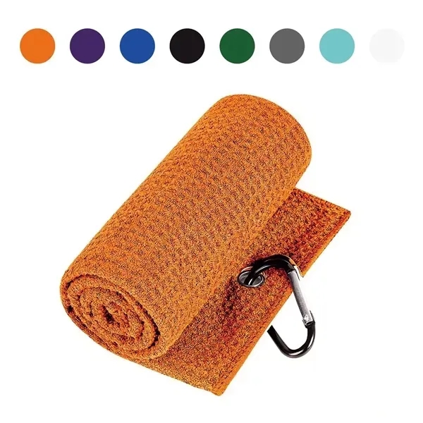 Waffle Golf Towel with Absorbent Cleaning Cloth for Hiking 7