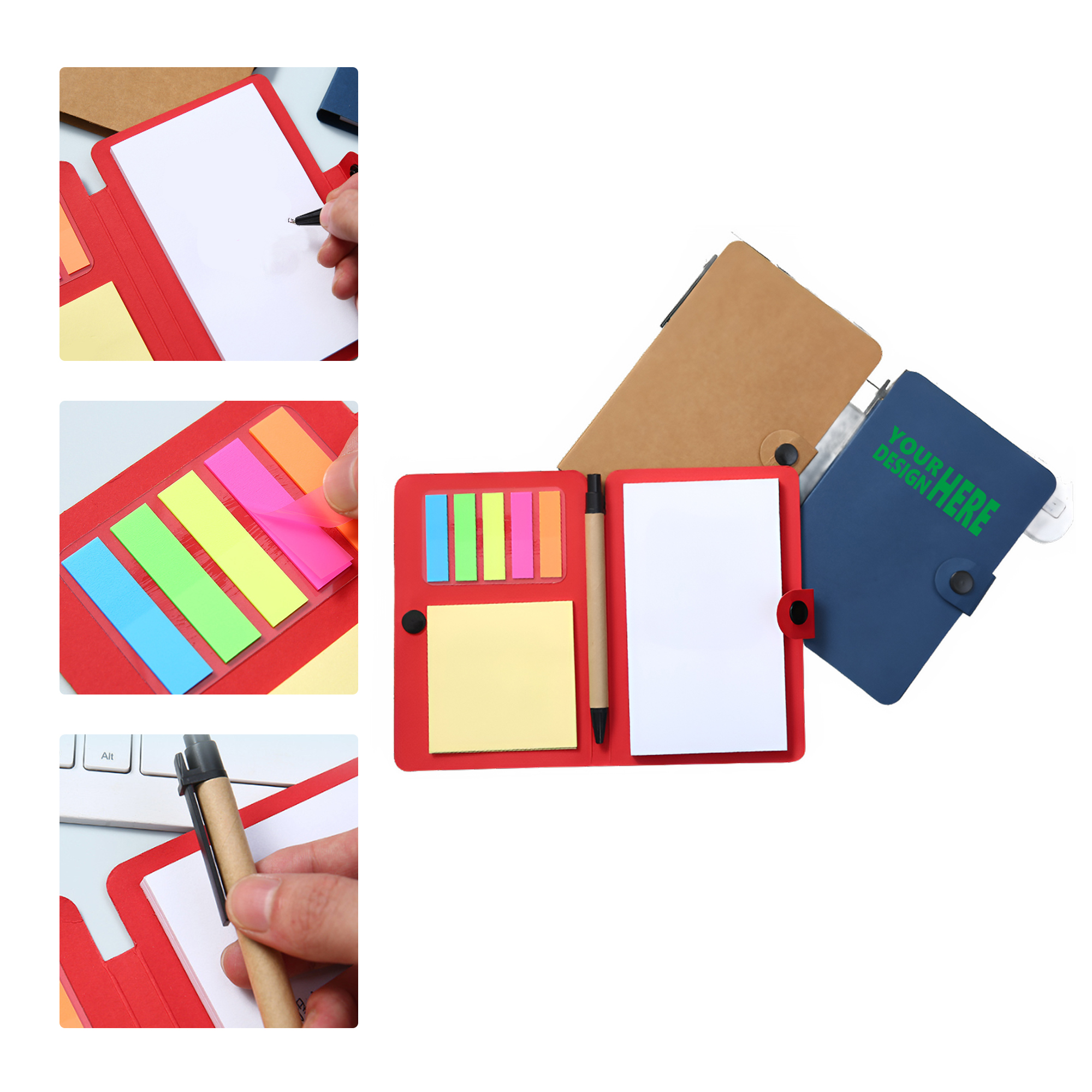 MOQ 50 Custom Sticky Note and Notebook Set 2