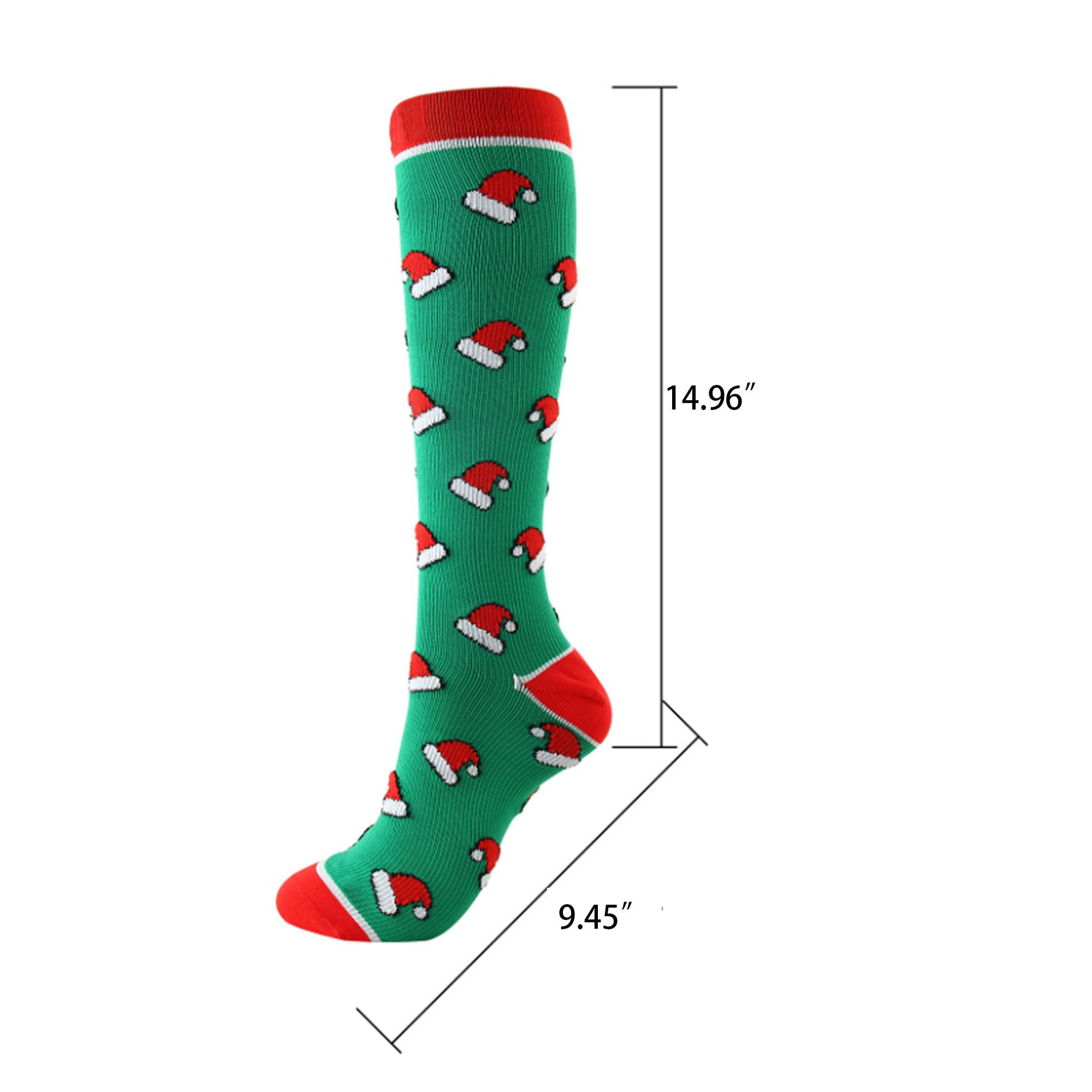 Christmas Santa Hat Nylon Socks 5
