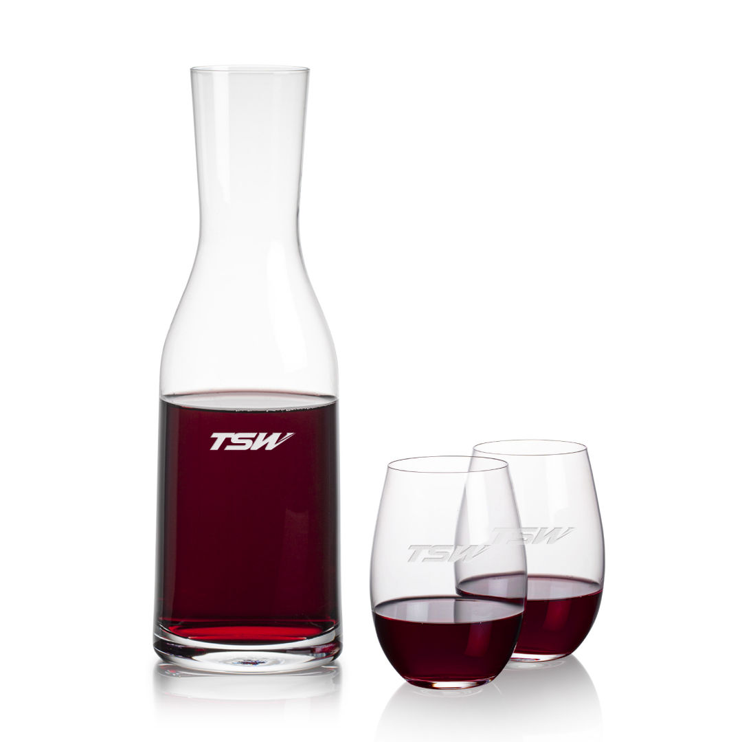 Caldmore Carafe & Laurent Stemless Wine 1
