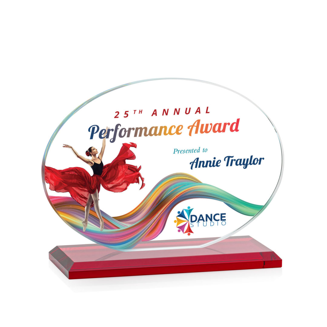 Austin (Horiz) VividPrint™ Award - Red 4