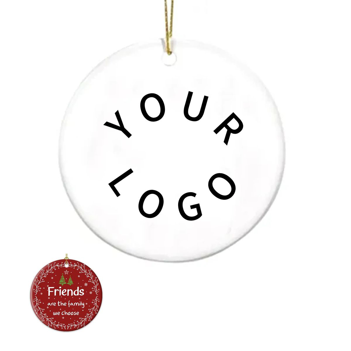 Acrylic Christmas Ornament for Tree Decoration with Logo 2
