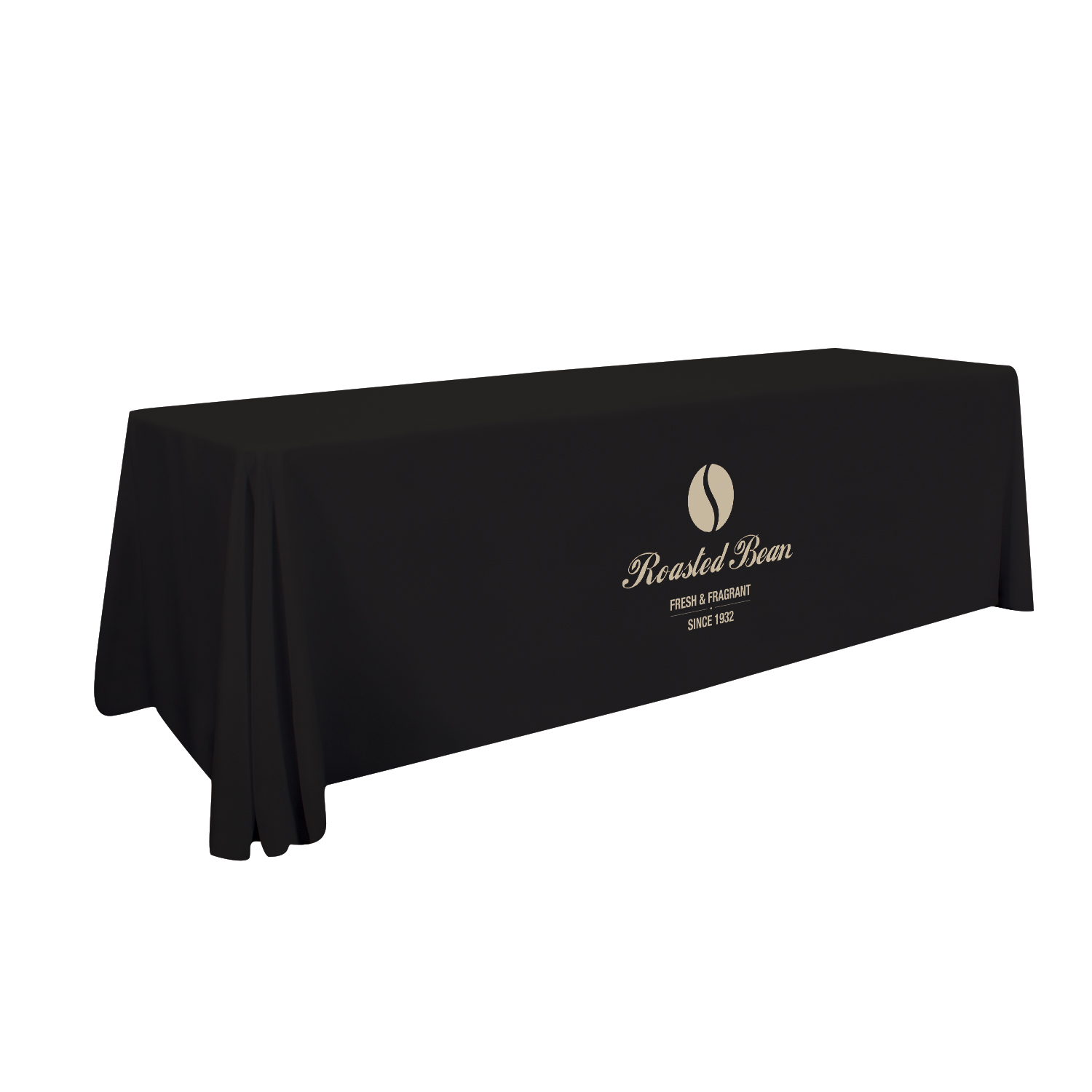 8' Stain-Resistant 3-Sided Table Throw (Full-Color Imprint, One Location) 5