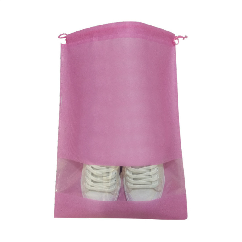Drawstring Shoe Bag W/ Clear Window 3