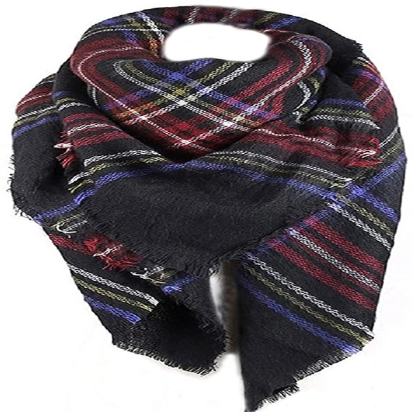 Plaid Blanket Scarf 6