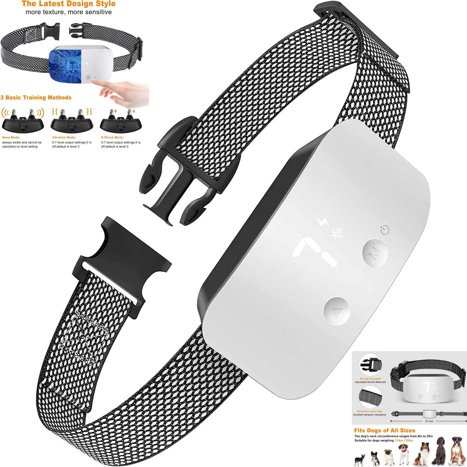 Rechargeable Anti Barking Training Collar