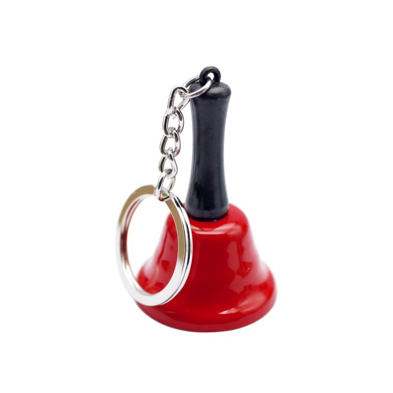 Mini Metal Reception Restaurant Call Bell /Hanging Christmas Rattle /Handbell W/ Keychain 4
