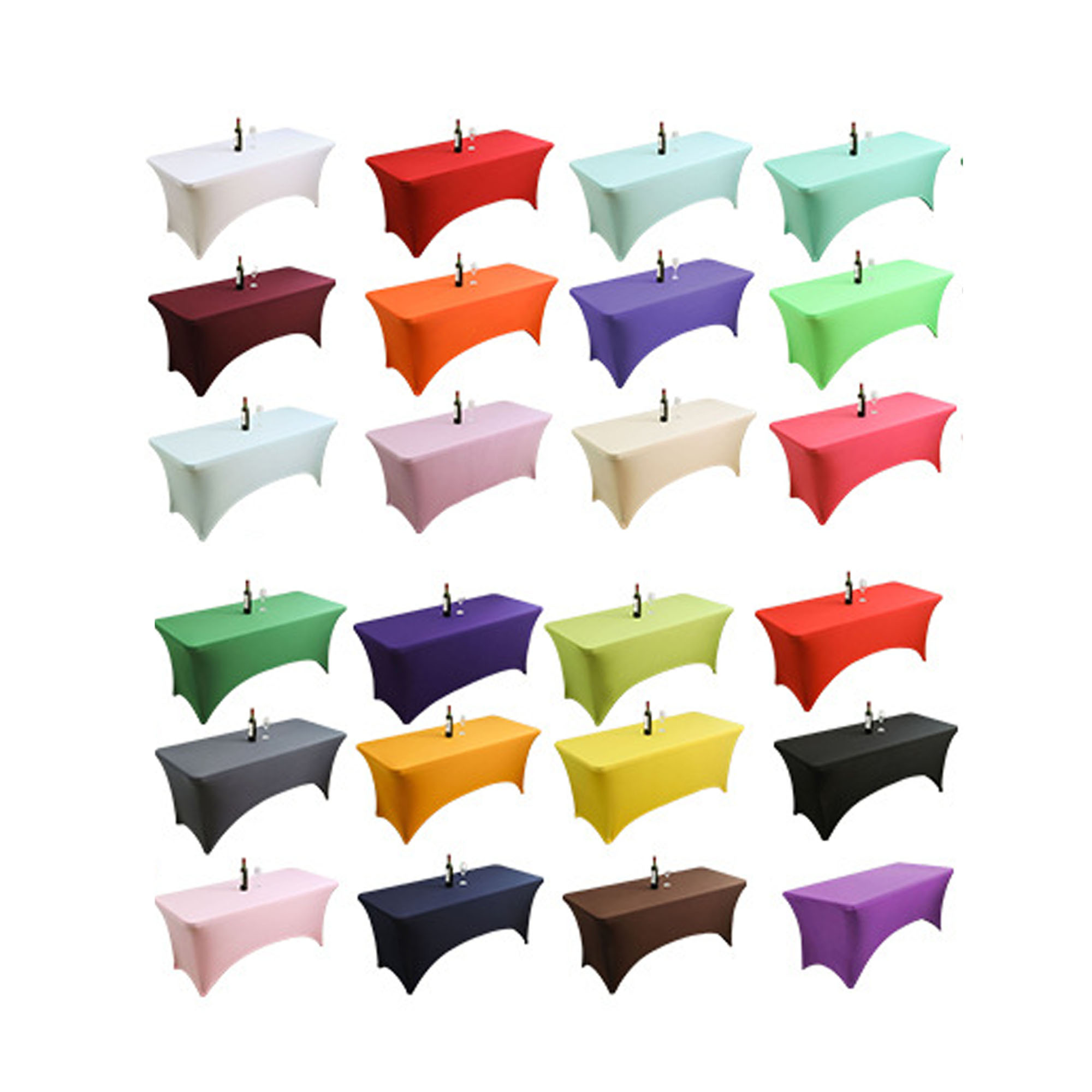 6Ft Stretch Fitted Table Cover 3