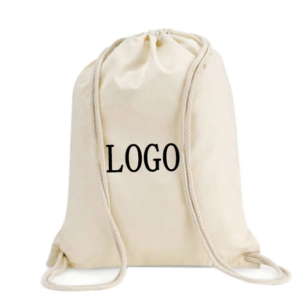 Cotton Drawstring Backpack - 8 oz. 4