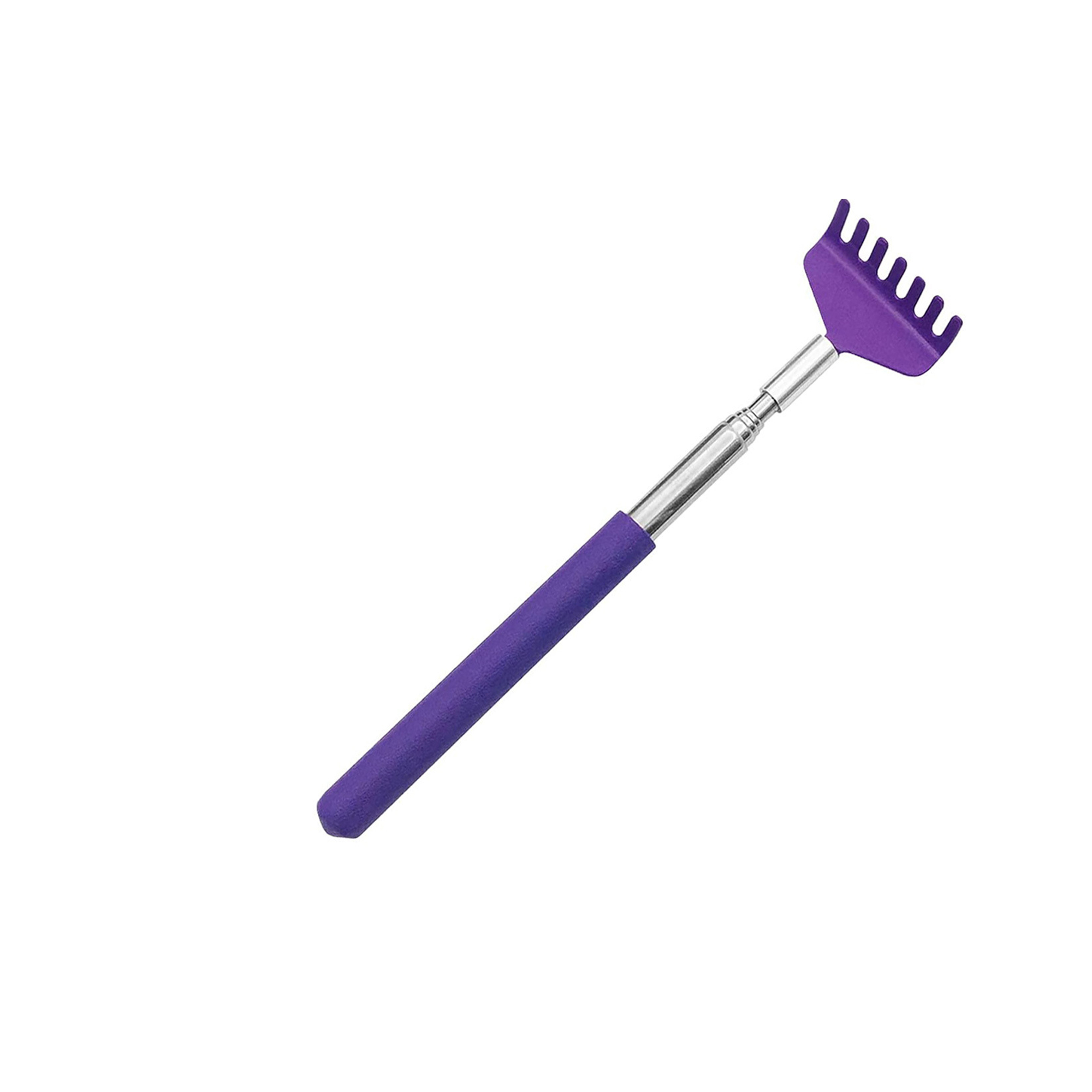 Telescopic Metal Back Scratcher With Rubber Grip 8" 4