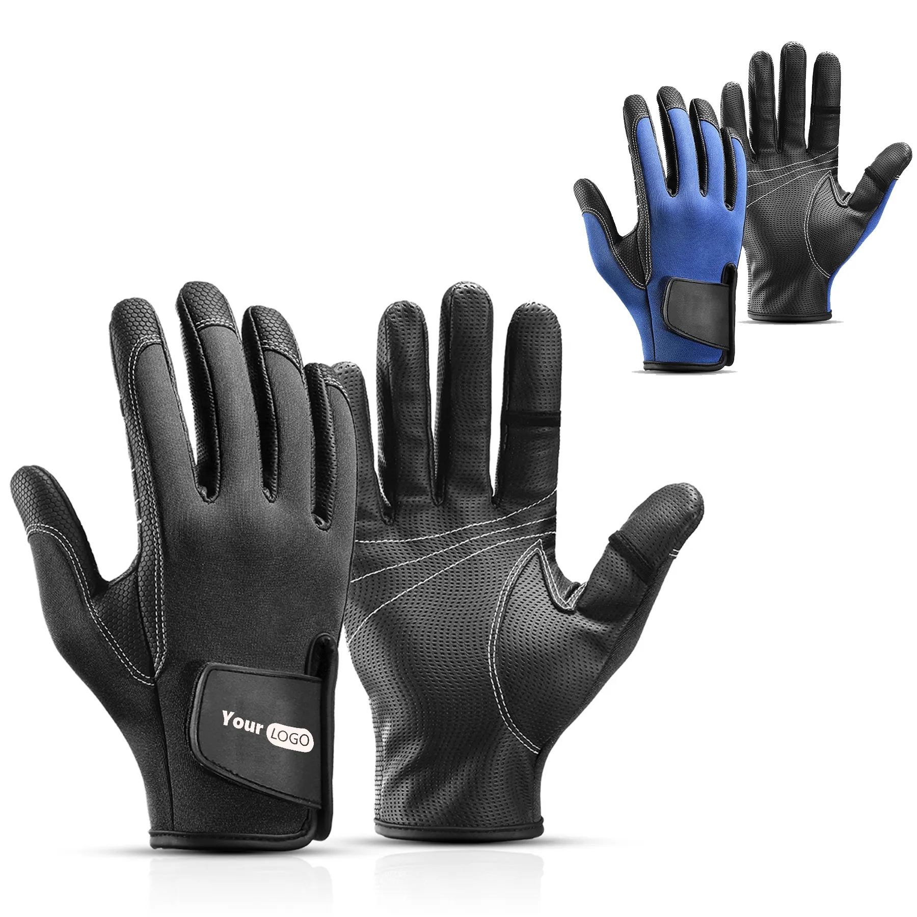 Polyester Non-Slip And Wear-Resistant Fishing Gloves 1