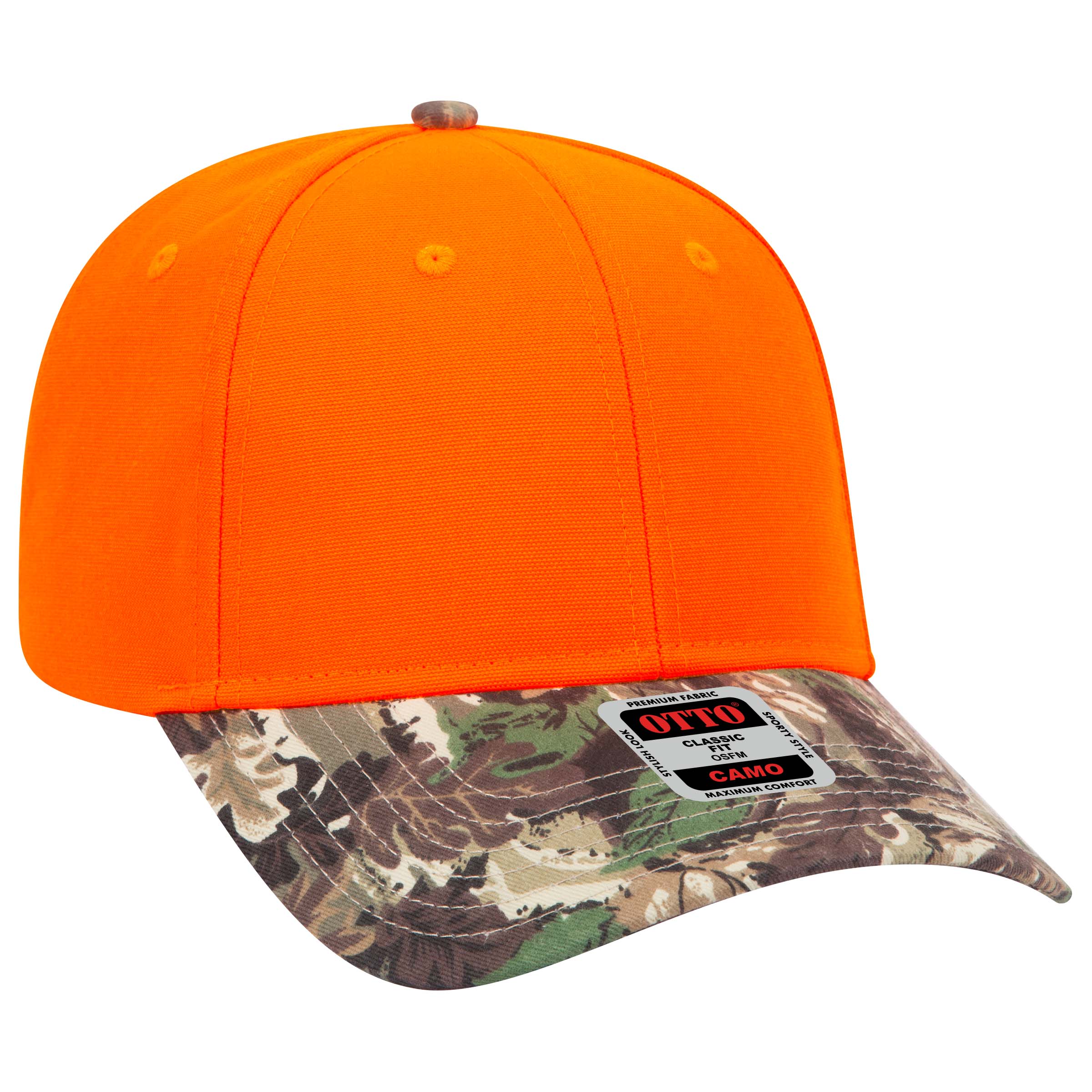 OTTO CAP® Camouflage 6 Panel Low Profile Baseball Cap 11