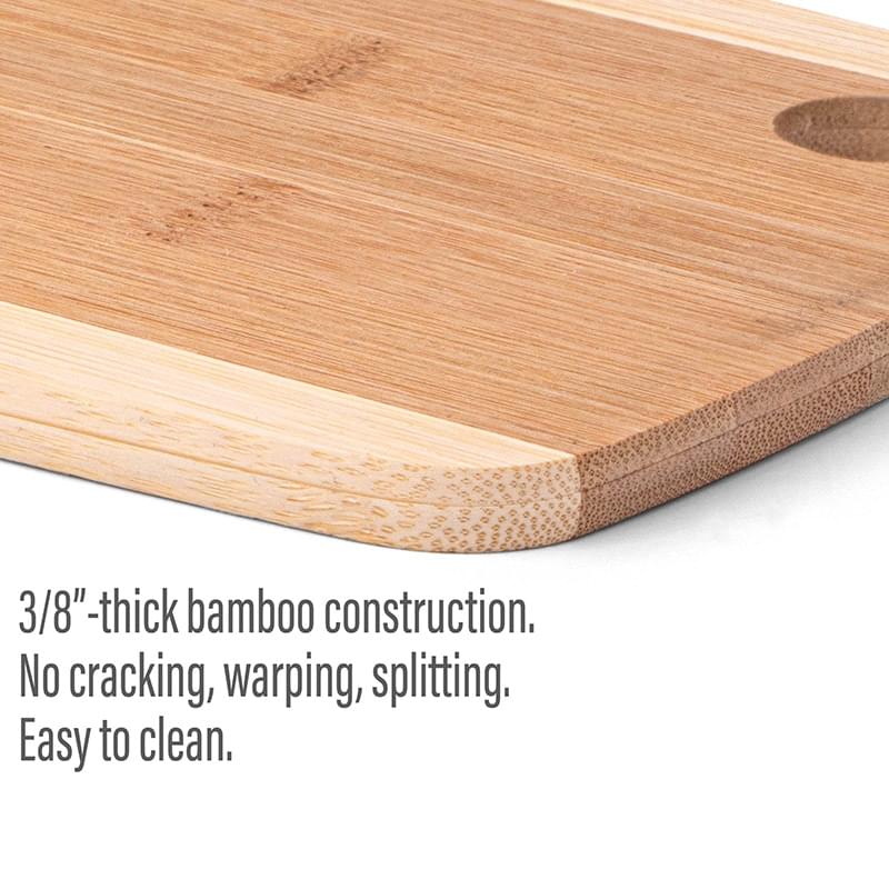 The Camden 9-Inch Two-Tone Bamboo Cutting Board 5