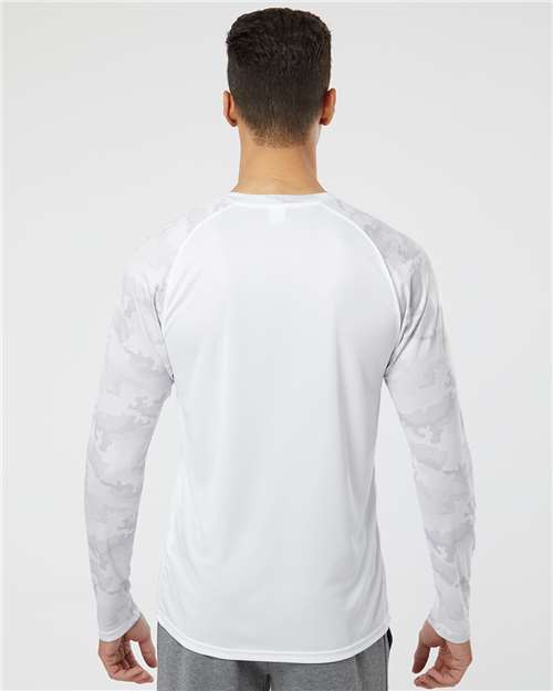 Unisex Cayman Performance Camo Colorblocked Long Sleeve T-Shirt - 216 40