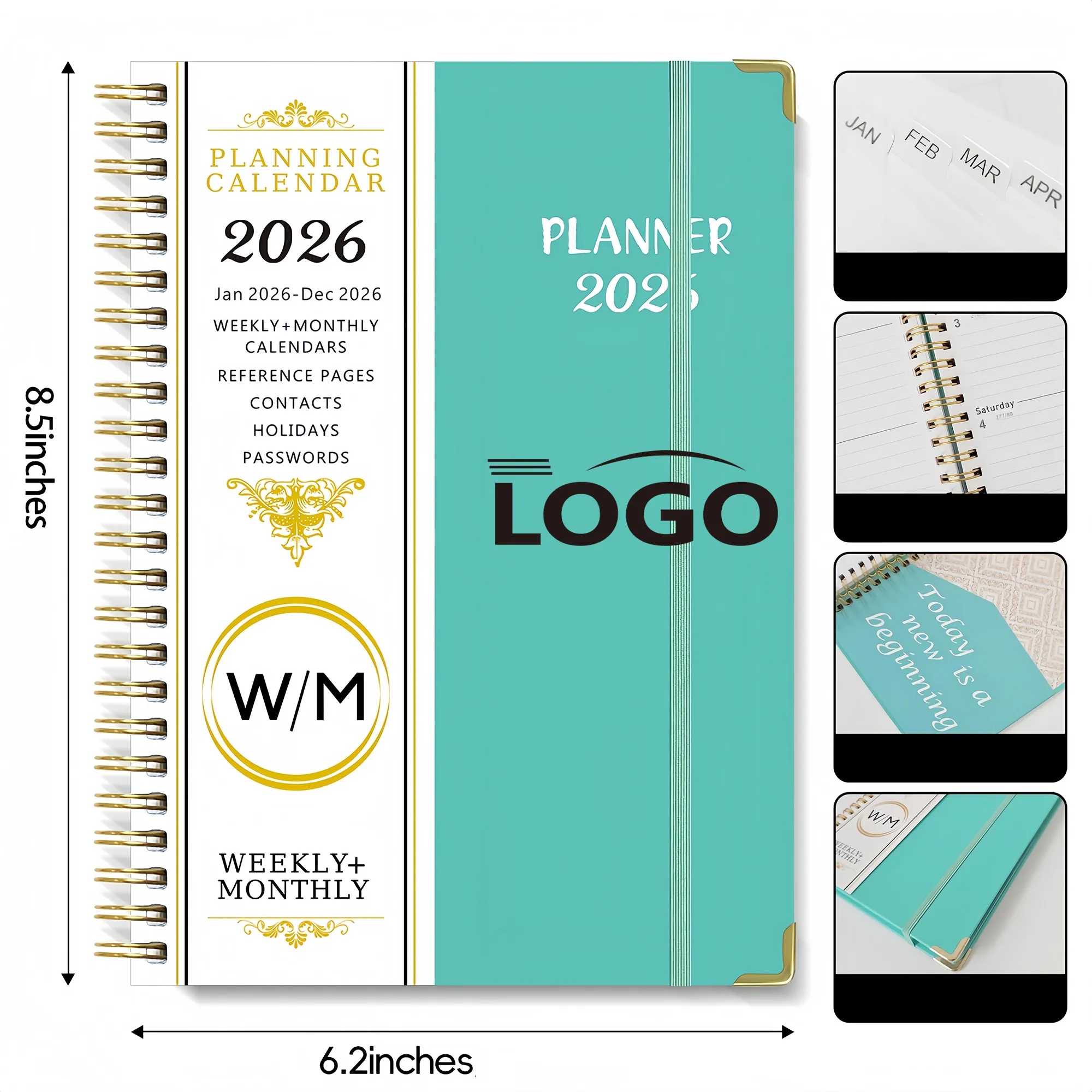 Coil Notebook Weekly Planner Calendar Professional Organizer