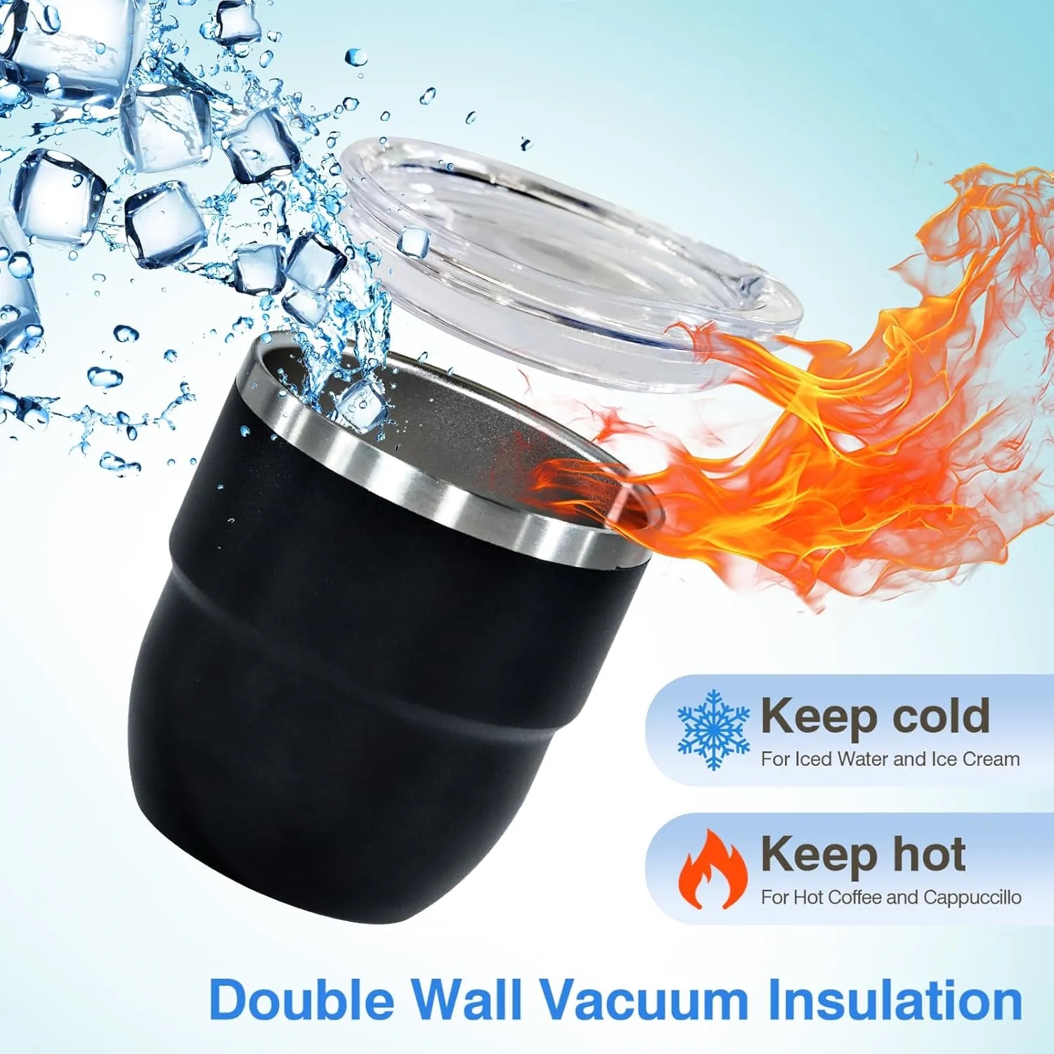 4oz Stackable Vacuum Insulated Espressp Coffee Cup 2
