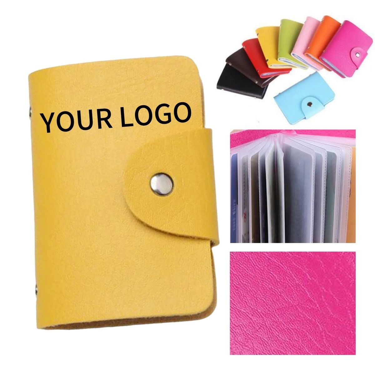 PU Card Holder with Silkscreen Logo for Promotions 4