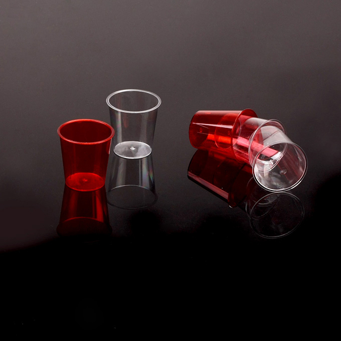 Translucent Plastic Shot Glass 1.5oz 2