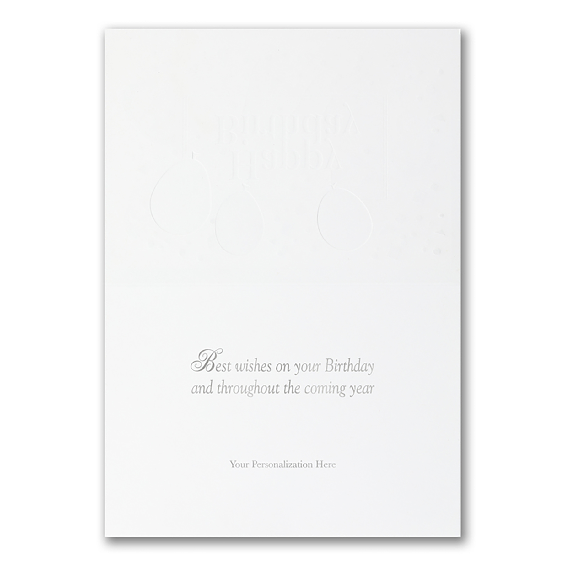 Metallic Balloons Birthday Card 2