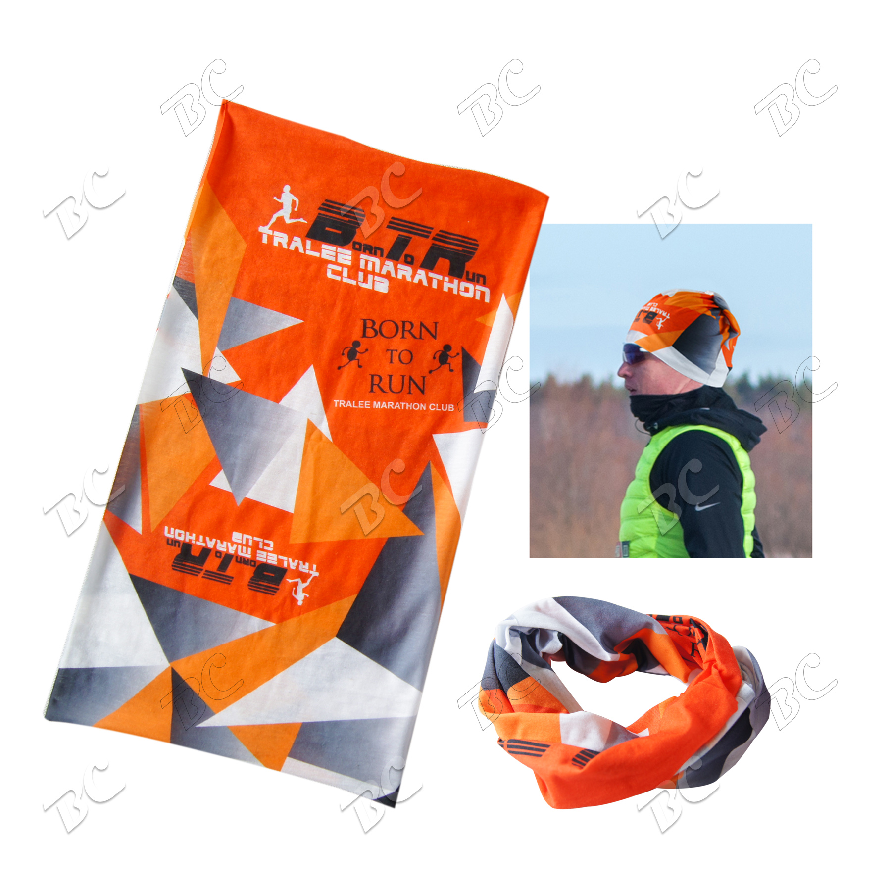 100% polyester Moisture Wicking Seamless Custom Bandana/Sport Scarfs/Gaiters 2