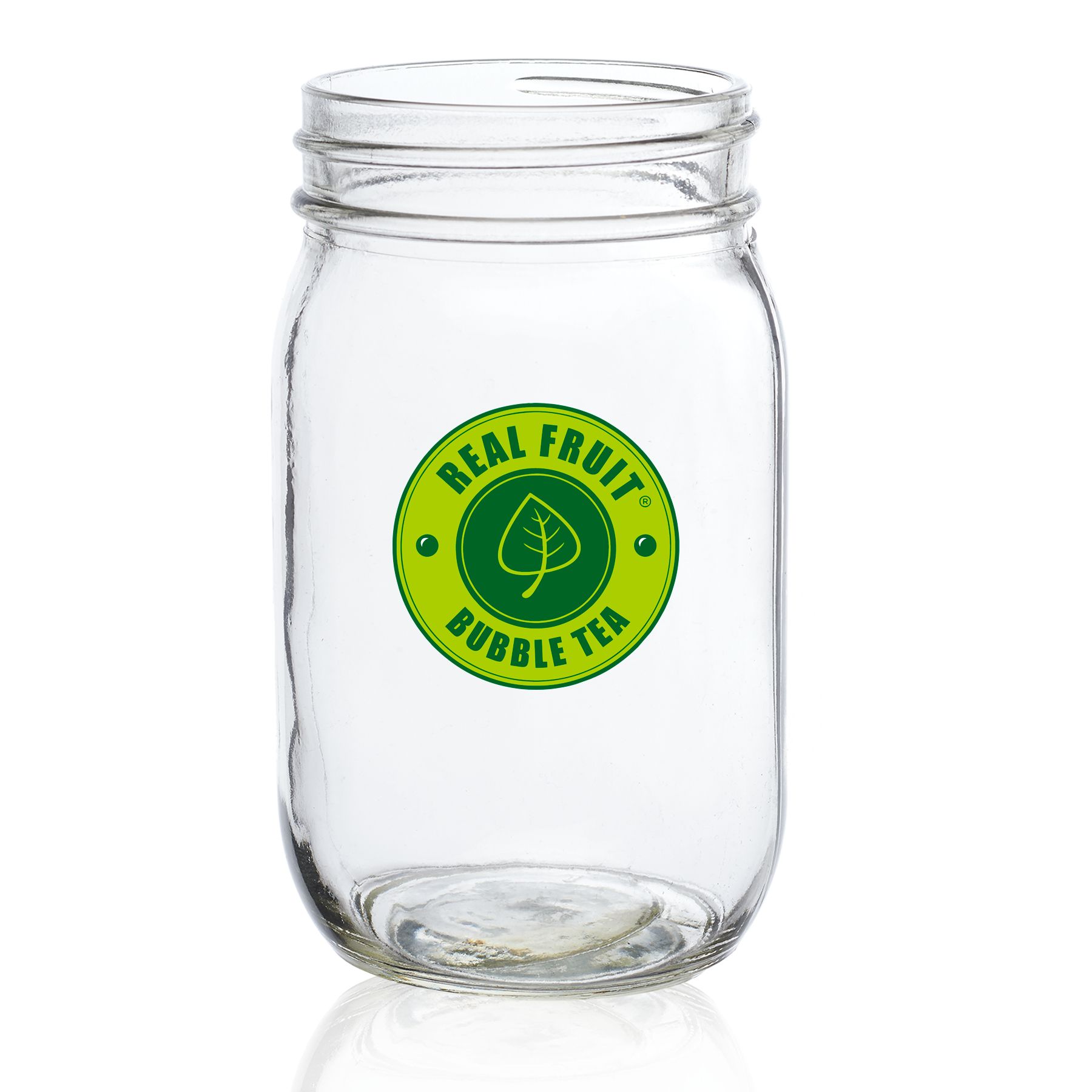 16 Oz. Mankato Mason Jar Drinking Glass, custom glassware with logo imprint 4