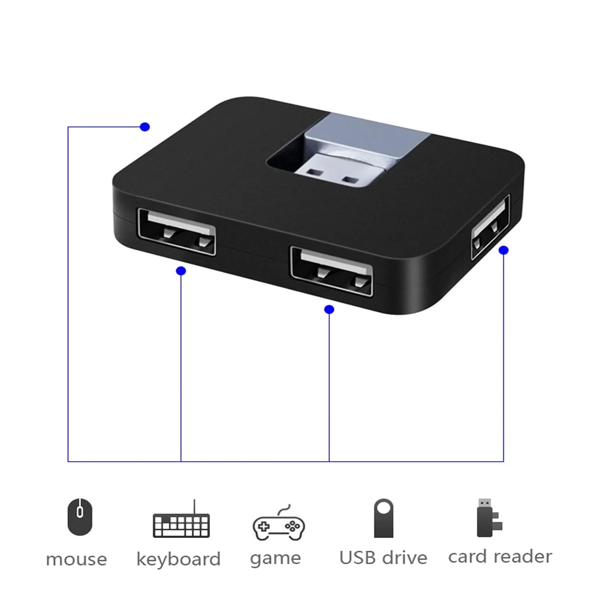 USB Hubs 4 Port Expander 5
