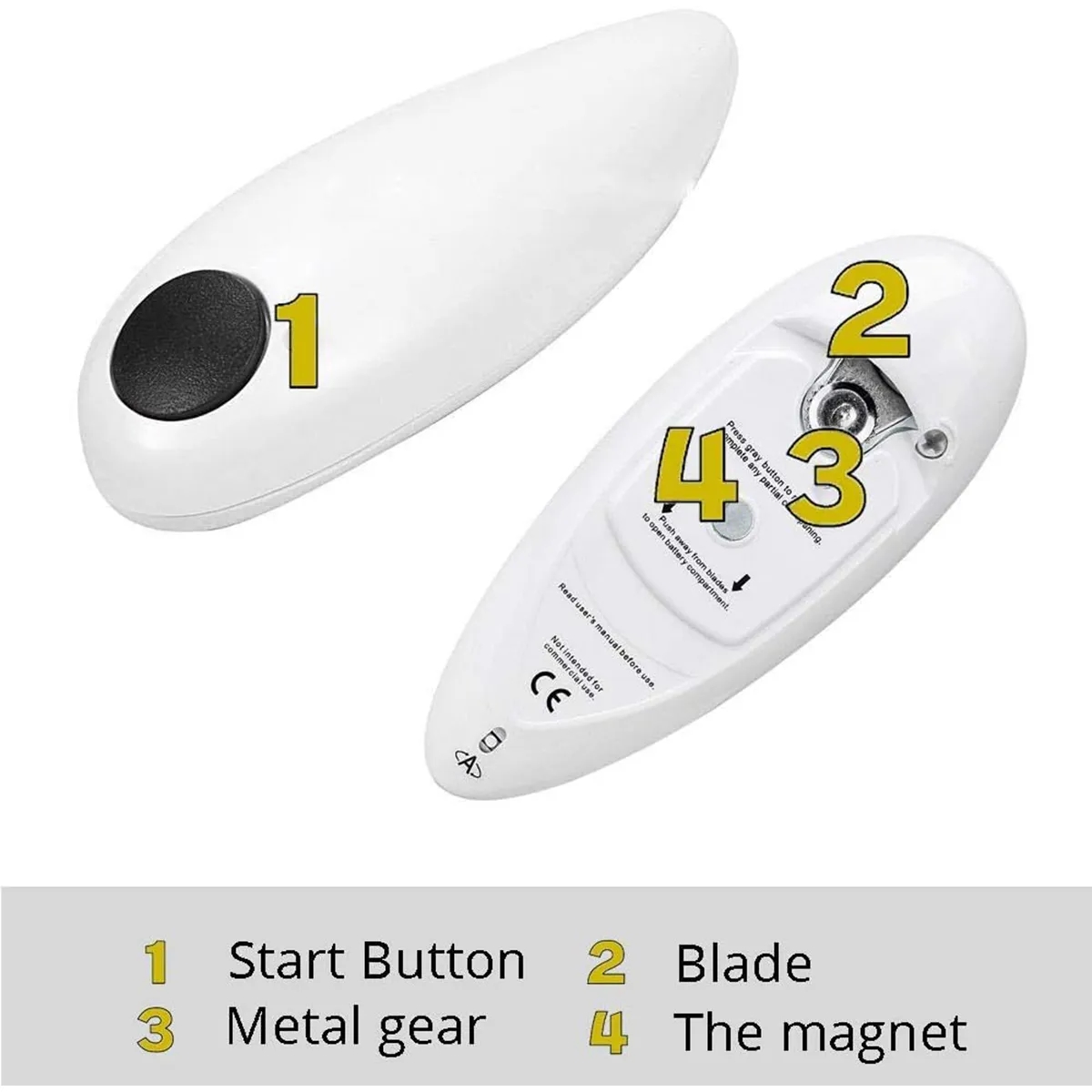 One Touch Smooth Edge Restaurant Electric Can Opener 3