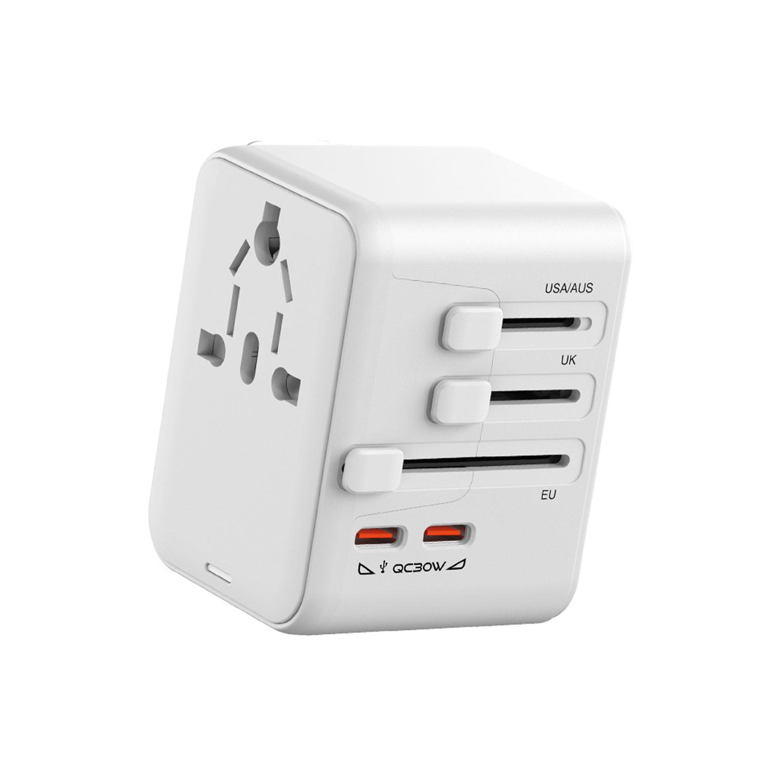 Universal GaN Fast Charging Travel Adapter-Worldwide Use 3