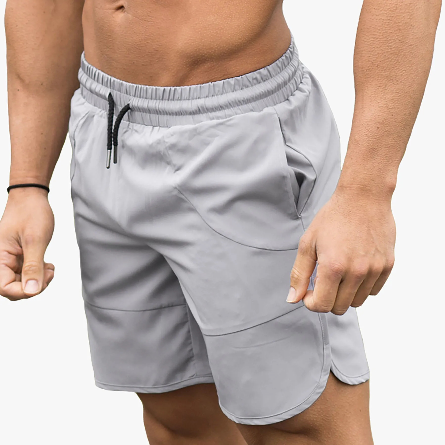 Men's Gym Shorts Quick Dry Training Running Belt Pockets 3
