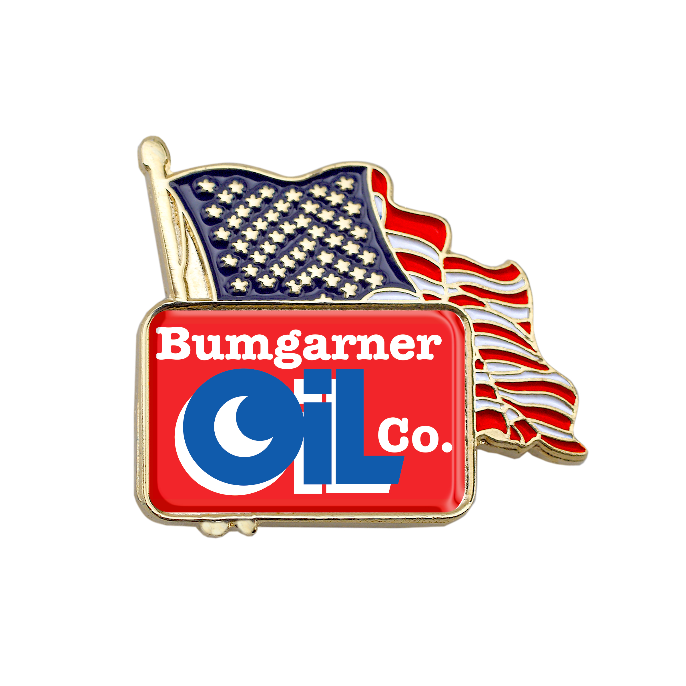 U.S.A. Flag Lapel Pins with Custom Logo 4