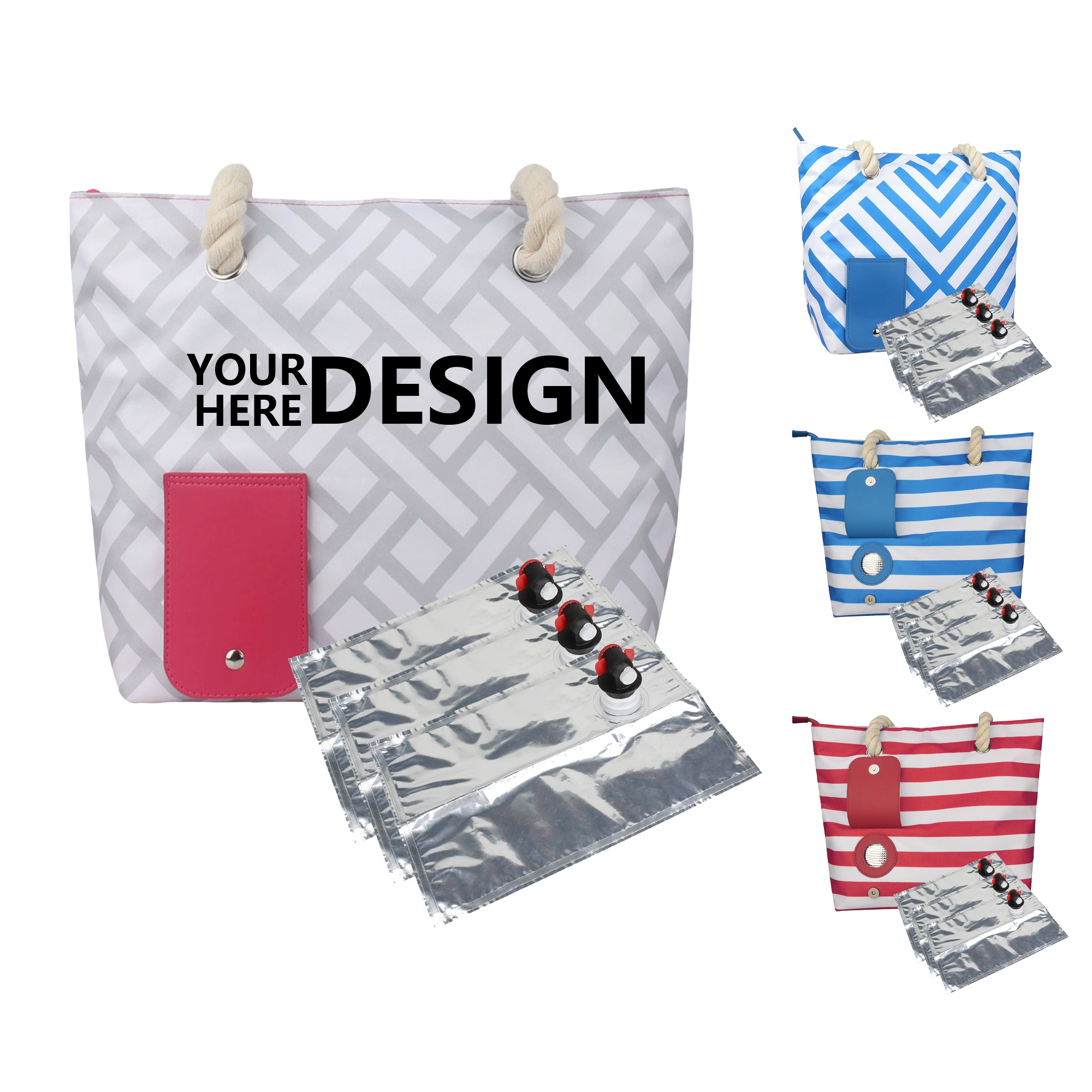 Travel-Friendly Oxford Insulated Bottle Bag 3