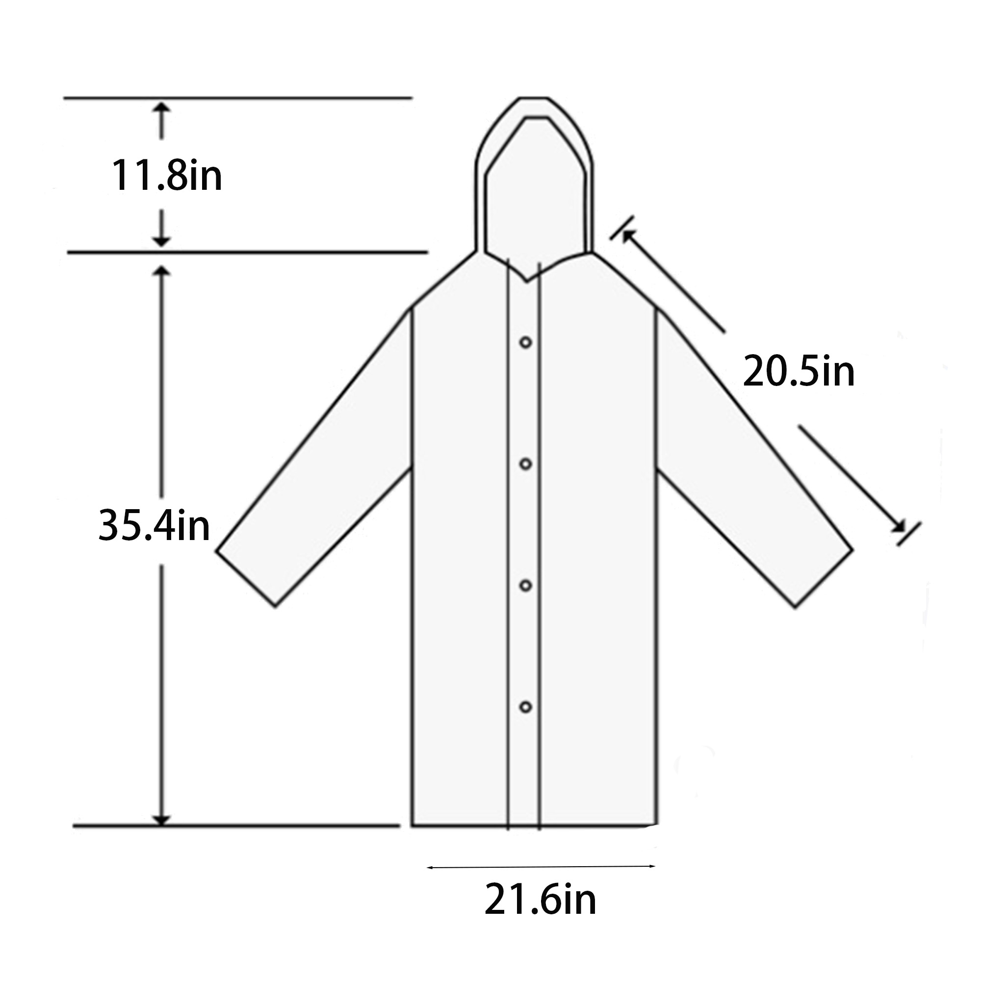 Youth EVA Poncho Raincoat 3