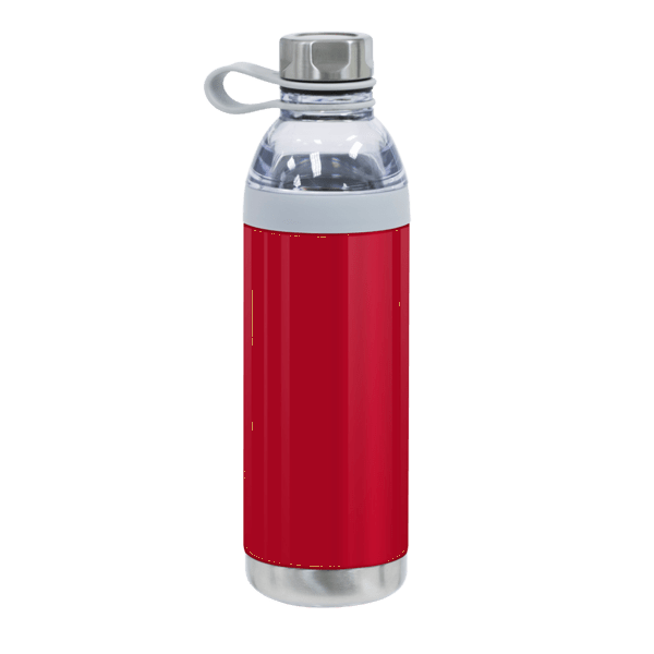 Dual Opening Stainless Steel Water Bottle - 20 Oz., custom water bottle with logo imprint 85