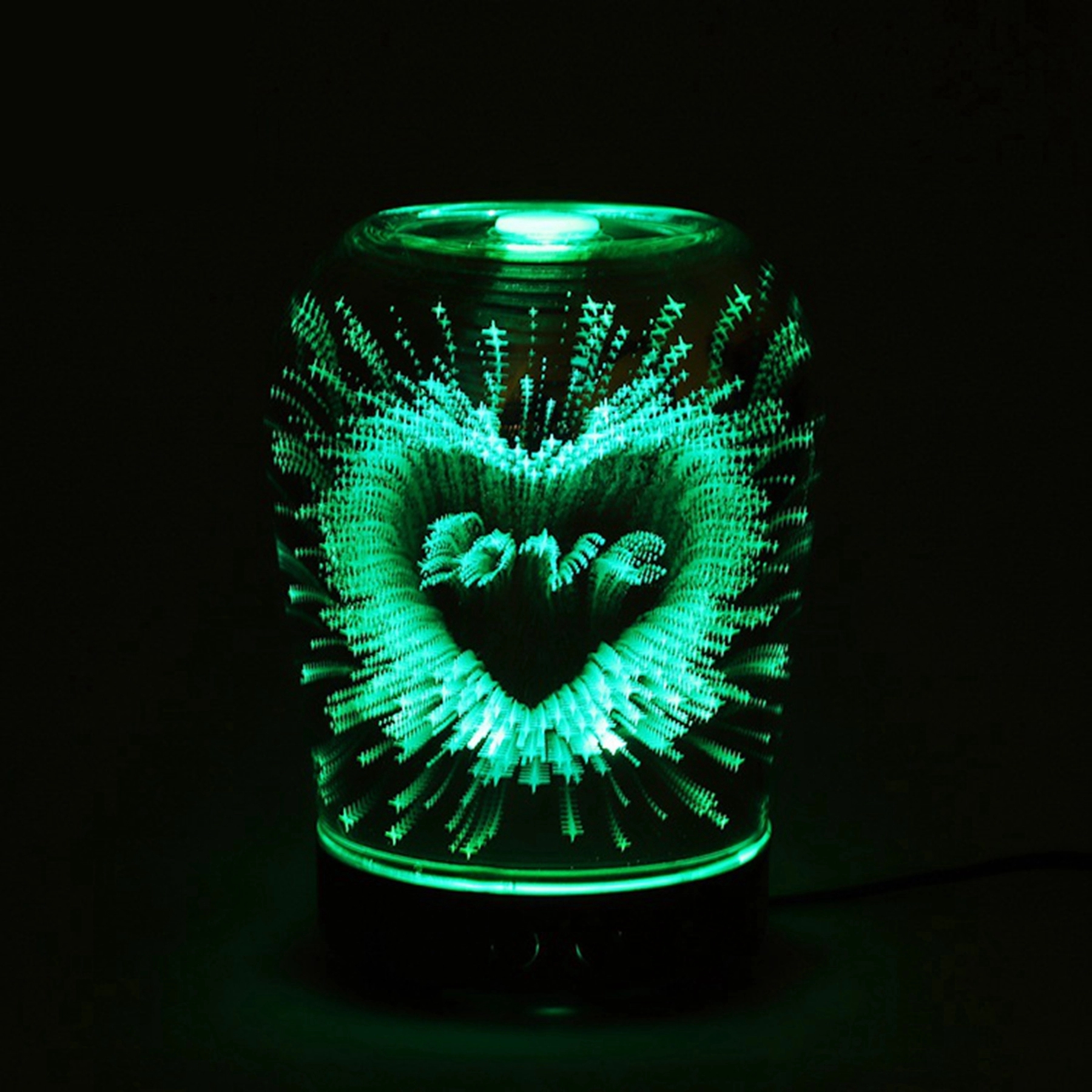 3D Glass Aromatherapy Oil Aroma Diffuser 9