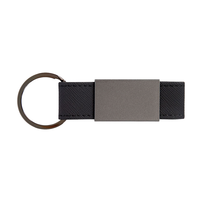 Boyd Aluminum & Leatherette Keyring 13