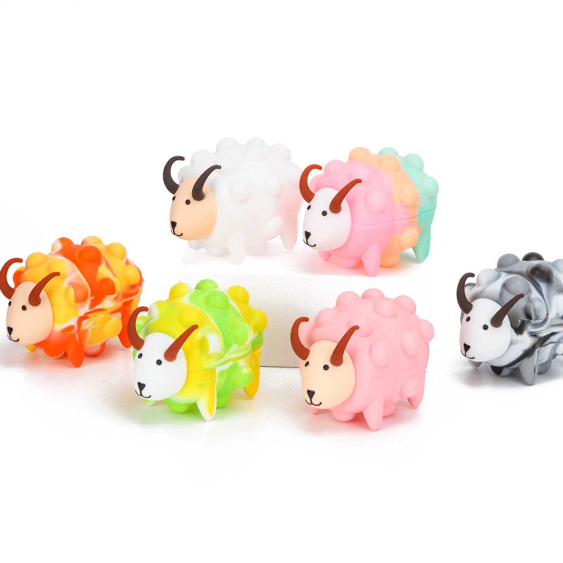 Sheep Shaped Push Pop Bubble Anti Stress Ball 5