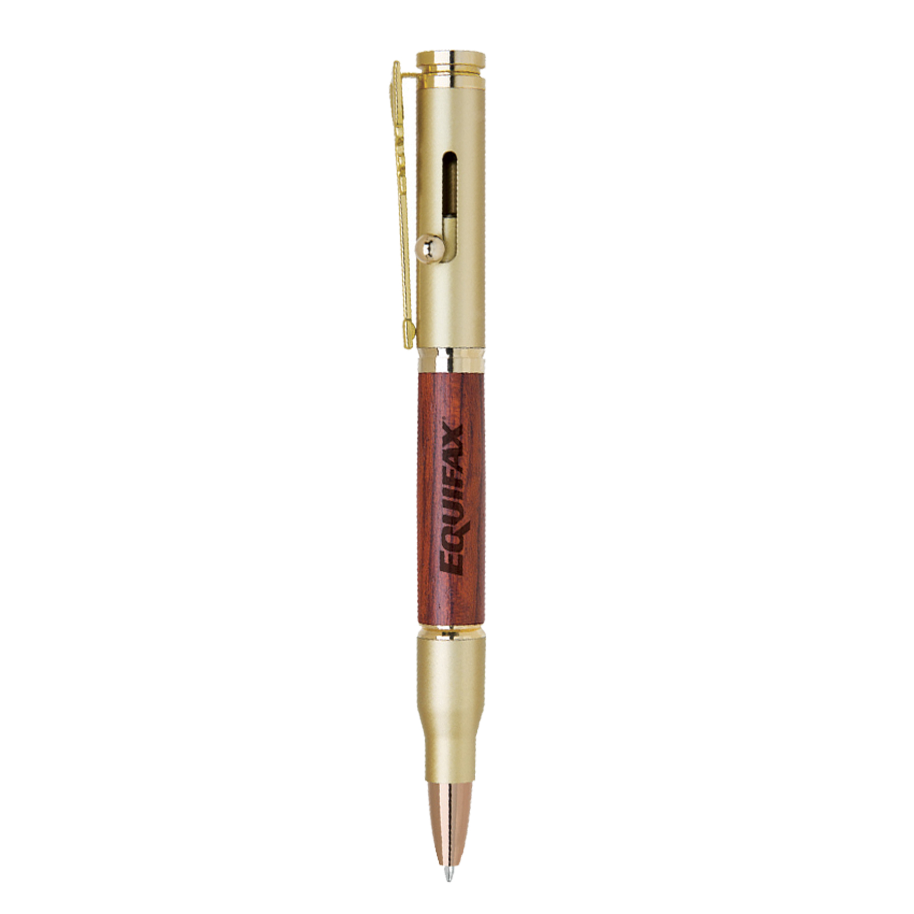 Borgue Bolt Action Wood & Brass Pen 3
